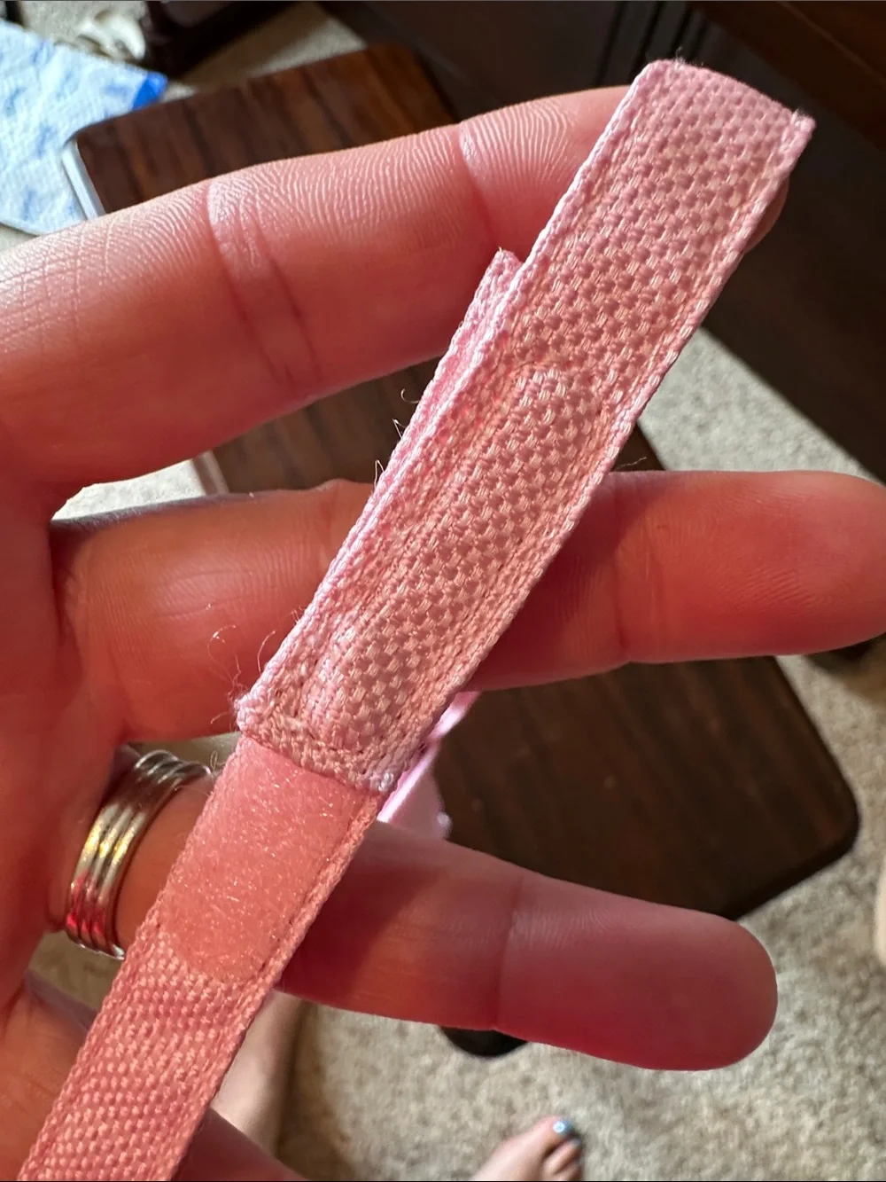 Pink Textured Boys' Tie - Velcro closure